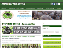 Tablet Screenshot of amanisafaris-congo.com